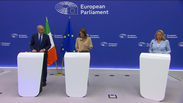 Press Conference by Roberta METSOLA, EP President, and Micheál MARTIN, Irish Prime Minister (Taoiseach)